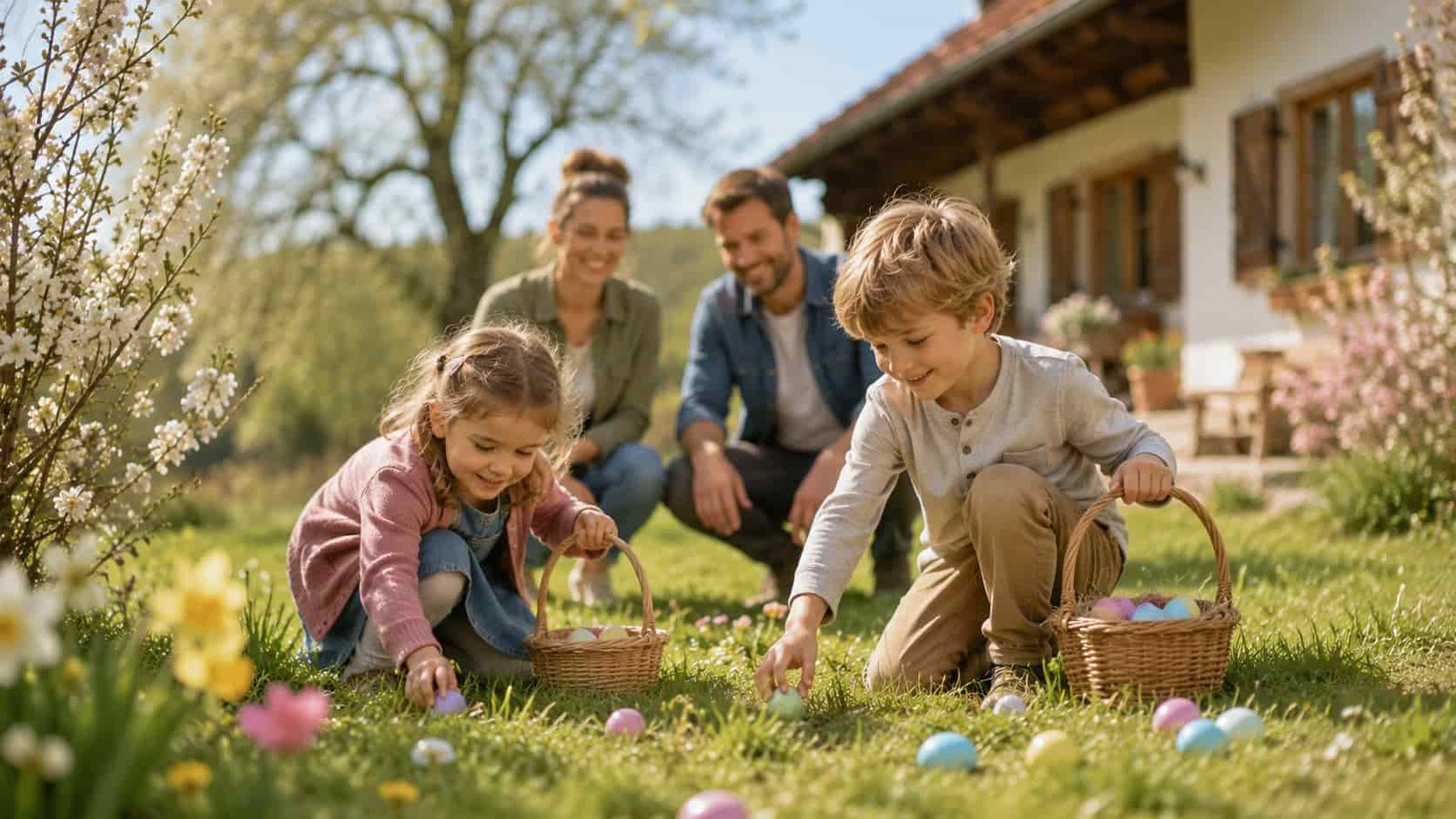Frühlingshafte Osterferien mit Kindern im Grünen
