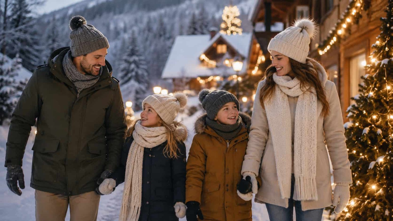 Gemütliche Winterferien zuhause mit warmem Licht