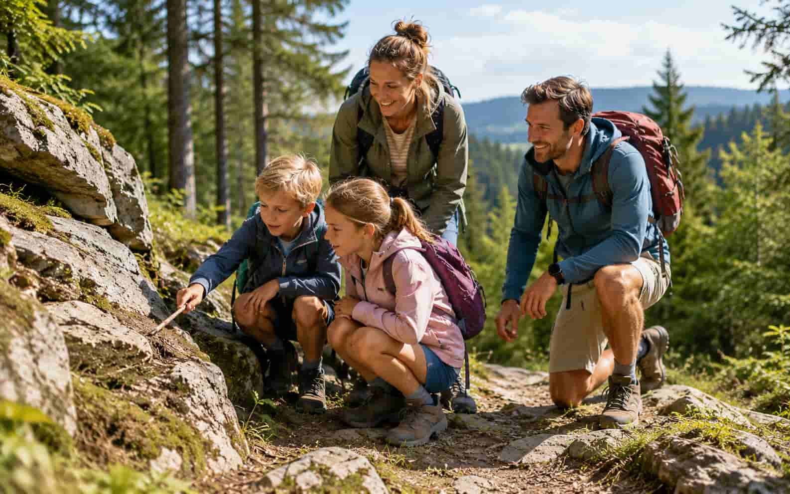 Familie erlebt Strand und Küste auf Rügen