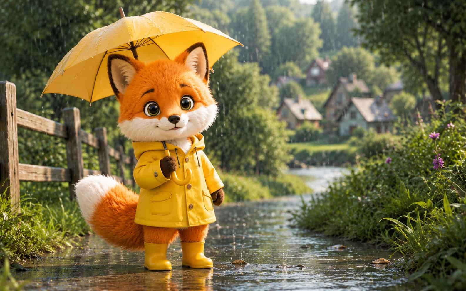 Ferifuchs bei Regen als Plan B für Osterferien